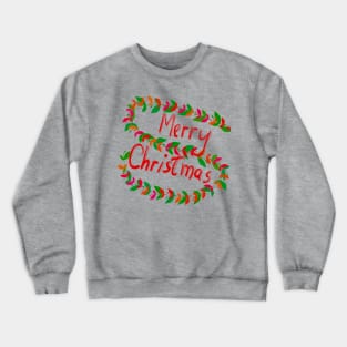 Leafy Merry Christmas Crewneck Sweatshirt